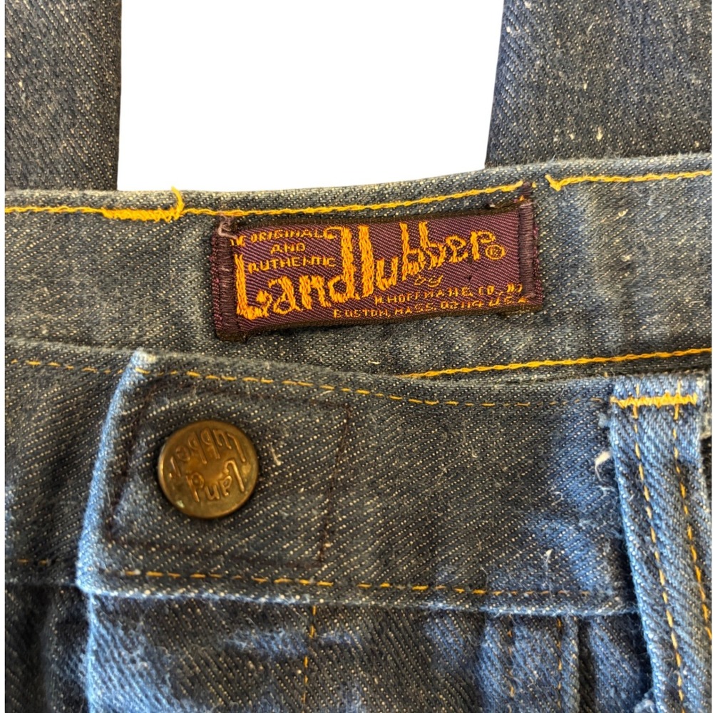 Landlubber Denim Flare Jeans Women's Vintage Blue Wash Stretchy Bootcut - Picture 6 of 8
